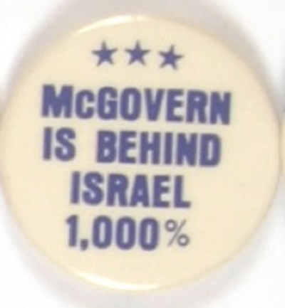 McGovern Behind Israel 1000%