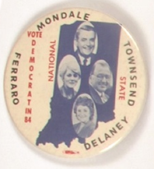 Mondale, Townsend, Delaney Indiana Coattail
