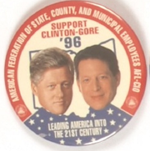 Clinton-Gore Ohio Labor Pin