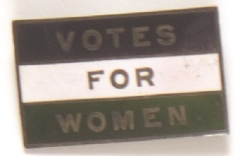 Votes for Women Enamel Pinback