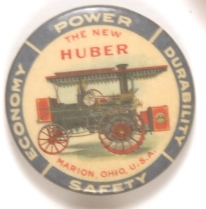 The New Huber Tractor Advertising Pin
