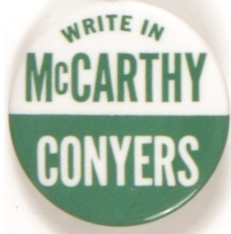Write In McCarthy and Conyers