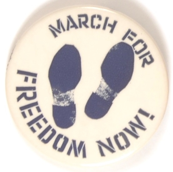March for Freedom Now Civil Rights Pin