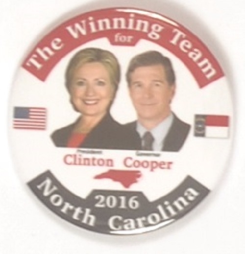 Hillary Clinton, Roy Cooper N.C. Coattail