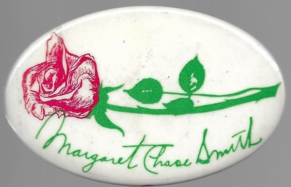 Margaret Chase Smith Red Rose Celluloid 