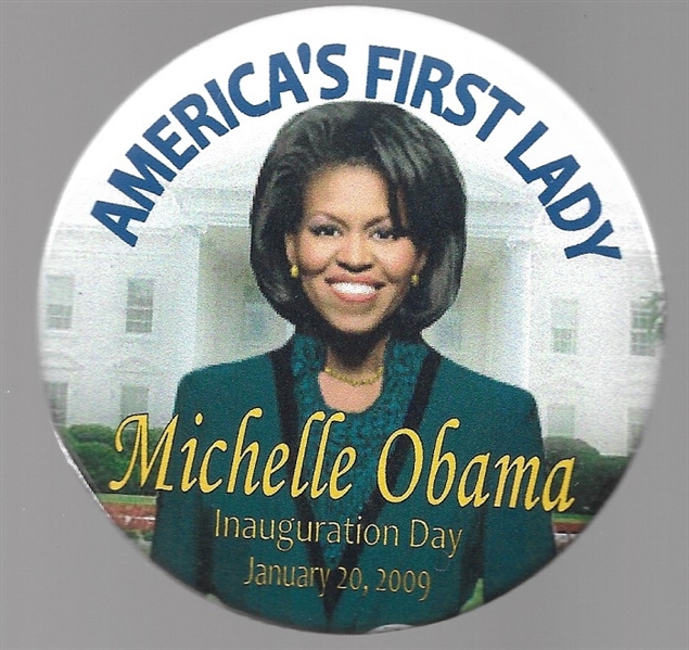 Michelle Obama First Lady 2009 Inaugural Pin 