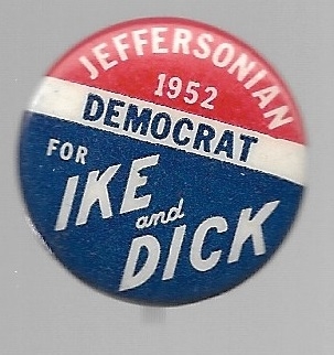 Jeffersonian Democrat for Ike and Dick 