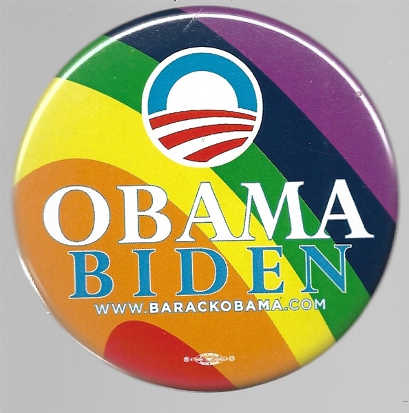 Obama-Biden Rainbow Pin 