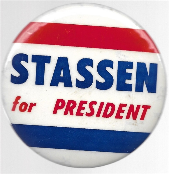 Stassen for President 1964 Pin 