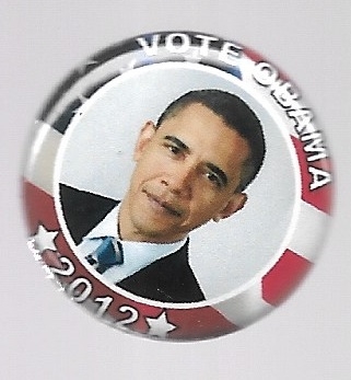Vote Obama 2012 Smaller Size Pin 