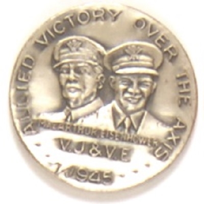 Ike and MacArthur World War II Medal