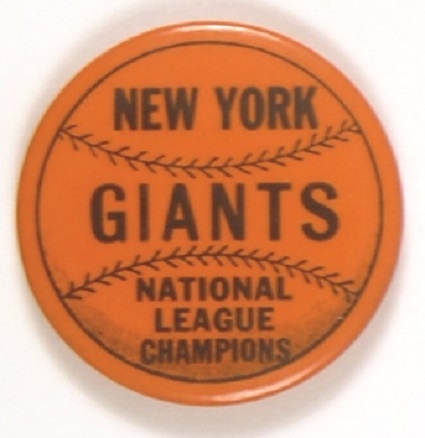New York Giants National League Champions