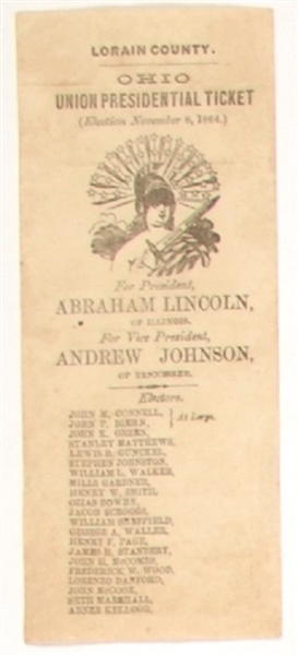 Lincoln Ohio Paper Ballot
