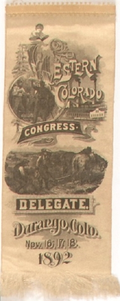 Western Colorado Congress 1892 Ribbon