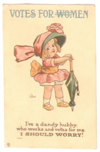 Votes for Women Dandy Hubby Postcard