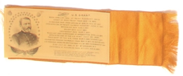 U.S. Grant Memorial Celluloid and Ribbon