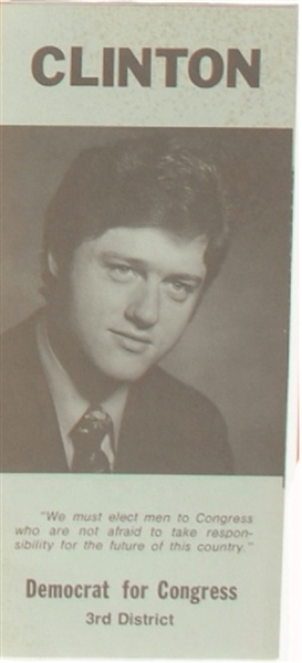 Bill Clinton Democrat for Congress