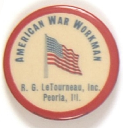 American War Workman World War I Pin