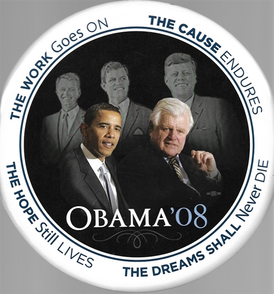 Obama-Kennedys Dreams Shall Never Die 9-Inch Celluloid