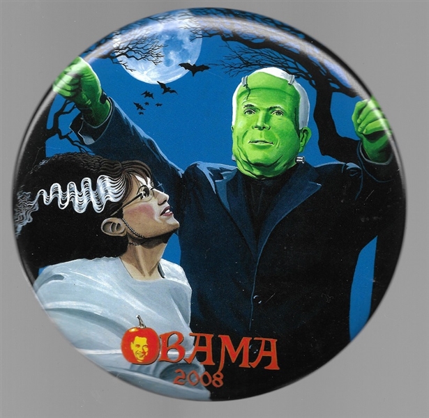 McCain and Palin, Frankenstein 6-Inch Celluloid by Brian Campbell