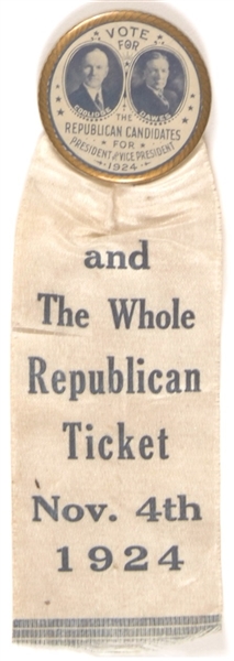 Coolidge-Dawes and the Whole Republican Ticket