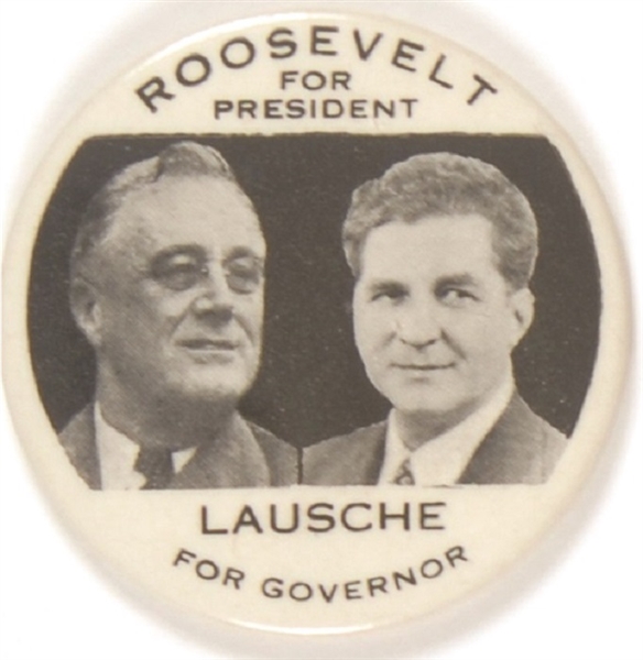 Roosevelt and Lausche Ohio Coattail Black Letter Version