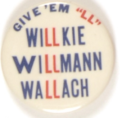 Willkie, Willman, Wallach Give ’Em LL