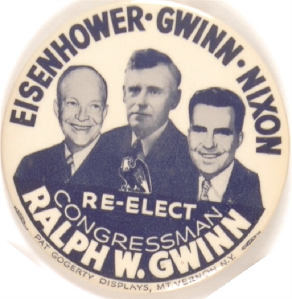 Eisenhower, Gwinn, Nixon New York Coattail