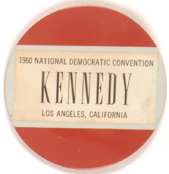 John F. Kennedy 1960 Convention Los Angeles Sticker Pin