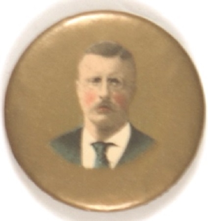 Theodore Roosevelt Gold Celluloid