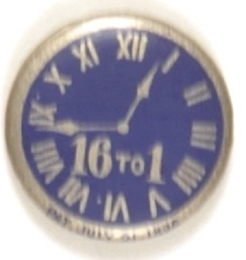Bryan 16 to 1 Clock Celluloid