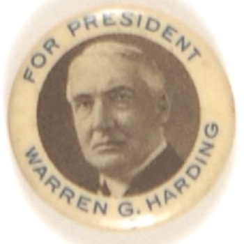 Harding for President White Border