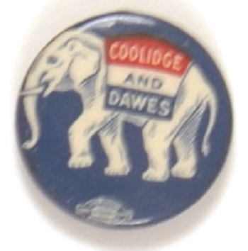 Coolidge and Dawes Republican Elephant
