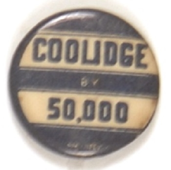 Calvin Coolidge by 50,000