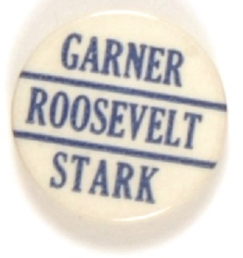 Franklin Roosevelt, Garner and Stark Missouri Coattail