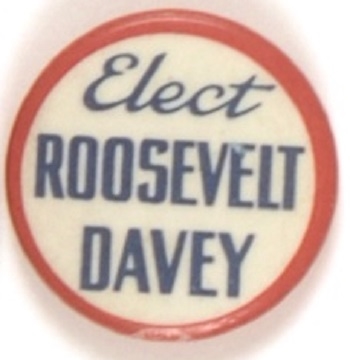 Elect Roosevelt, Davy Ohio Coattail