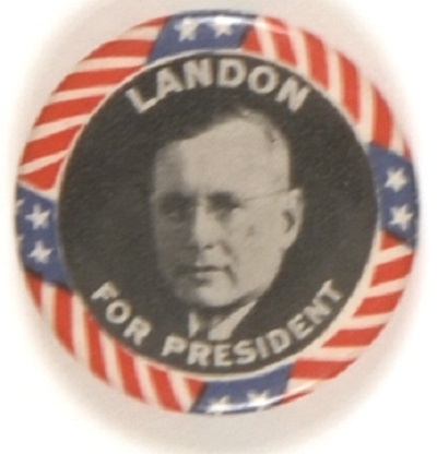 Landon for President Stars and Stripes, Smaller Letters