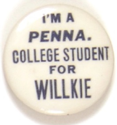 Penna. College Student for Willkie
