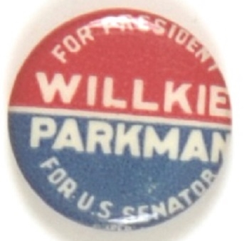 Willkie-Parkman Massachusetts Coattail