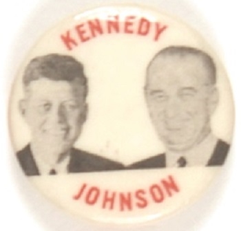 Kennedy, Johnson Rare Small Jugate