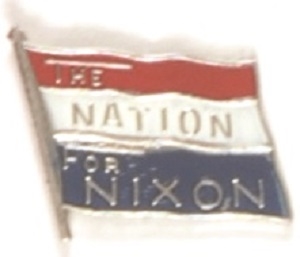 Nation Needs Nixon Enamel Pin