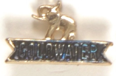 Goldwater Elephant Enamel Pinback