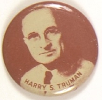 Harry Truman Brown Litho