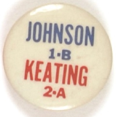 Johnson, Keating New York Split Ticket Coattail