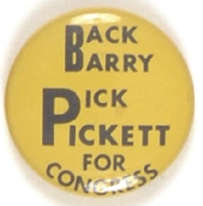Goldwater Back Barry, Pick Pickett Georgia Coattail