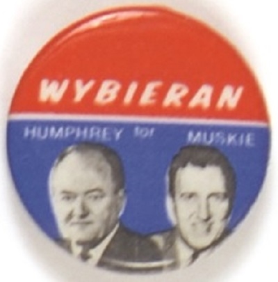 Humphrey, Muskie Polish Language Pin