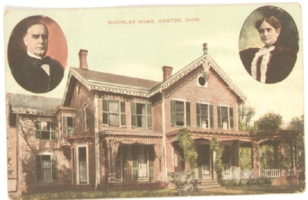 William and Ida McKinley Canton Postcard