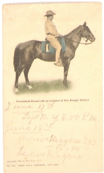 Roosevelt Rough Rider Postcard