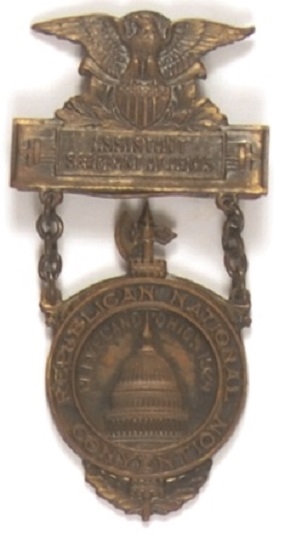 Coolidge 1924 Republican Convention Badge