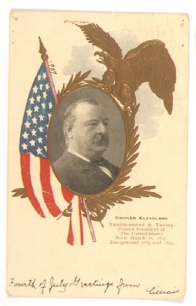 Grover Cleveland Embossed Postcard